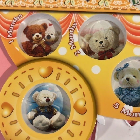 Baby Picture Frame Monthly Bear Plastic - Picture 5 of 6